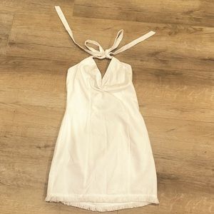 White Linen Romper